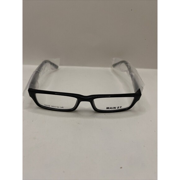 Main St Eyeglasses MA28 Designer Demo Lens Black 50-16-140 - Picture 2 of 7